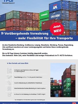 OnePager Vorübergehende Verwahrung